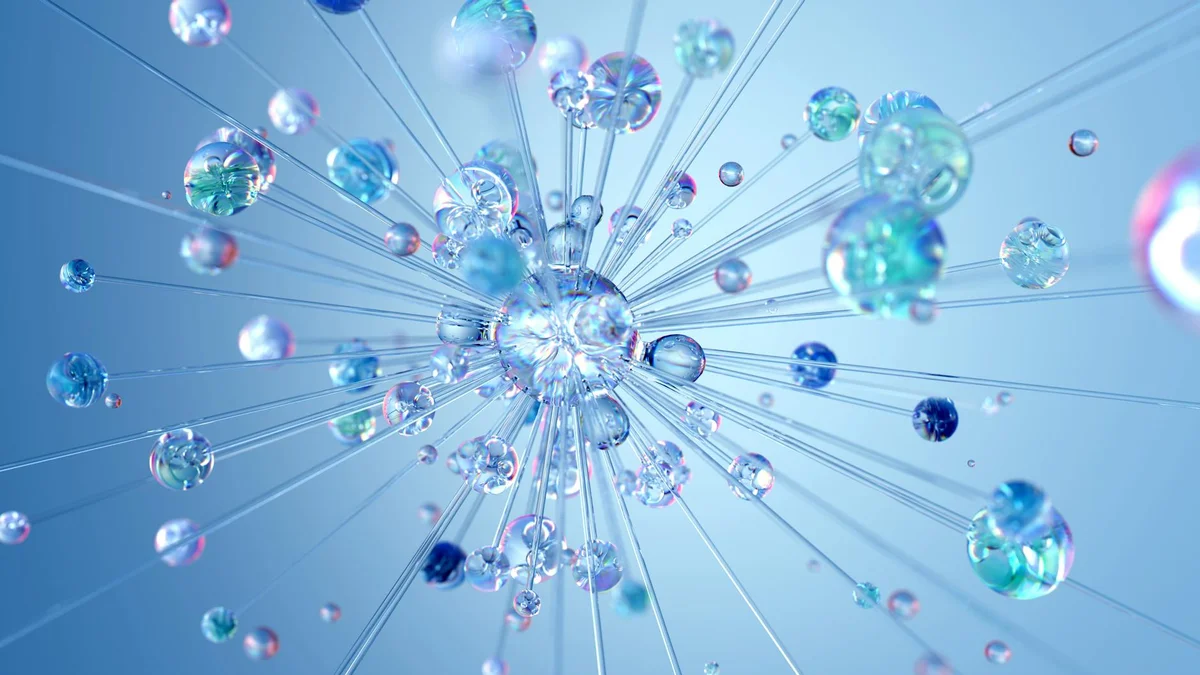La fórmula ROL·CONTEXTO·TAREA·FORMATO: cómo escribir prompts... — 3D render abstract digital visualization depicting neural networks and AI techno