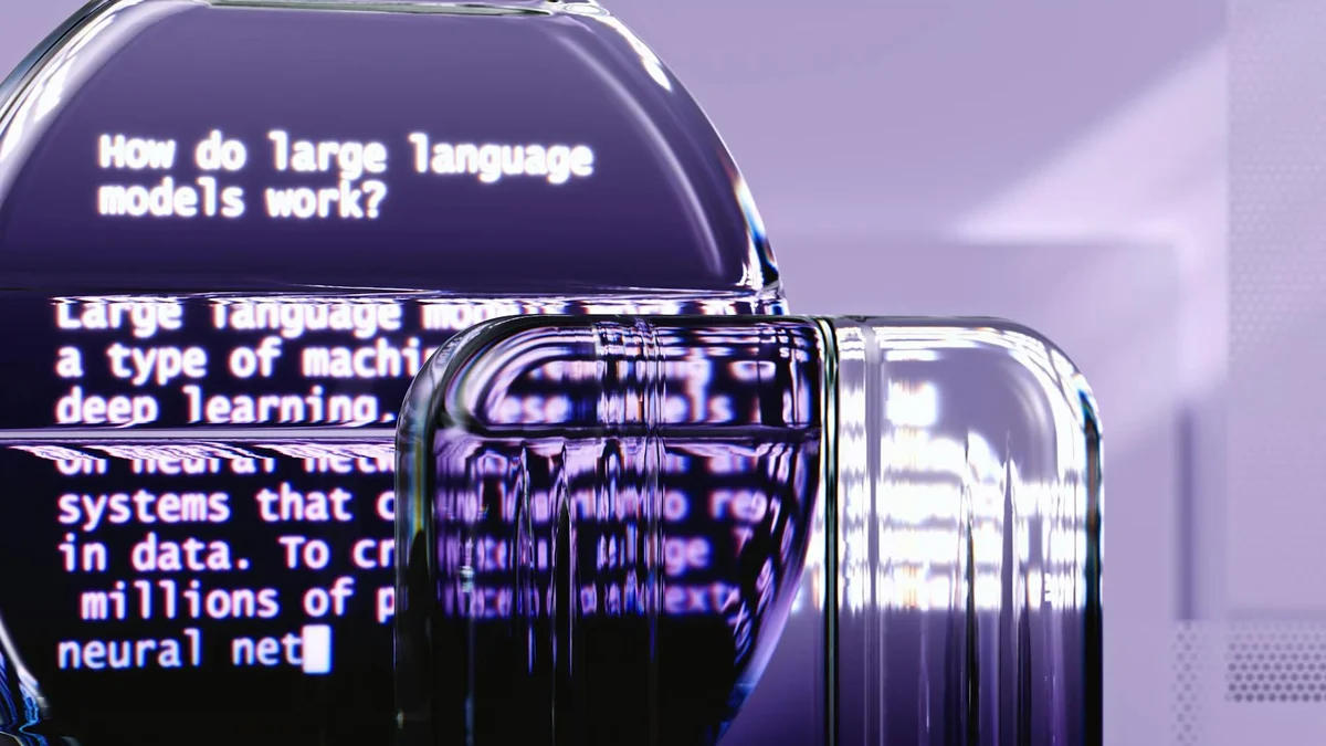 Por que no puedes concentrarte: la radiografia que Enfoque R... — Abstract representation of large language models and AI technology.