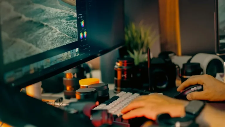 Guiones naturales en TikTok: lo que el libro enseña sobre es... — A digital editing workspace showcasing a computer screen with photo editing soft